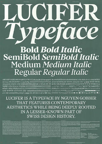 Lucifer, Typeface