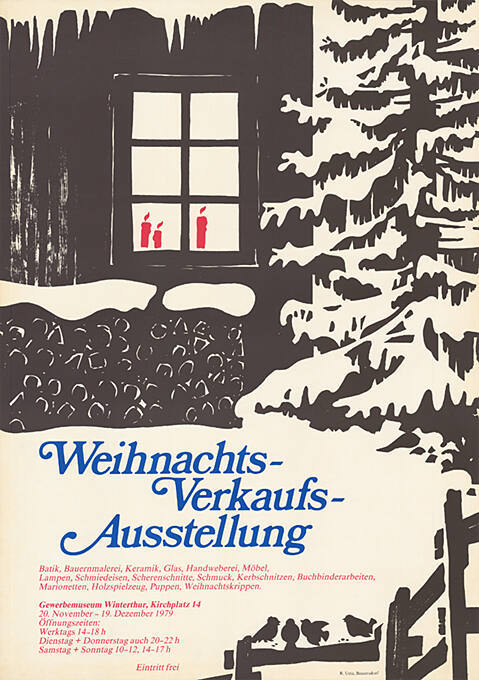 Weihnachts-Verkaufs-Ausstellung, Gewerbemuseum Winterthur