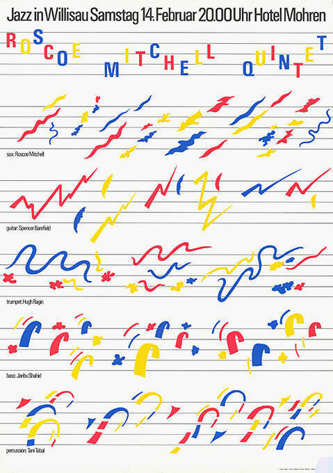 Jazz in Willisau, Roscoe Mitchell Quintet, Hotel Mohren, Willisau