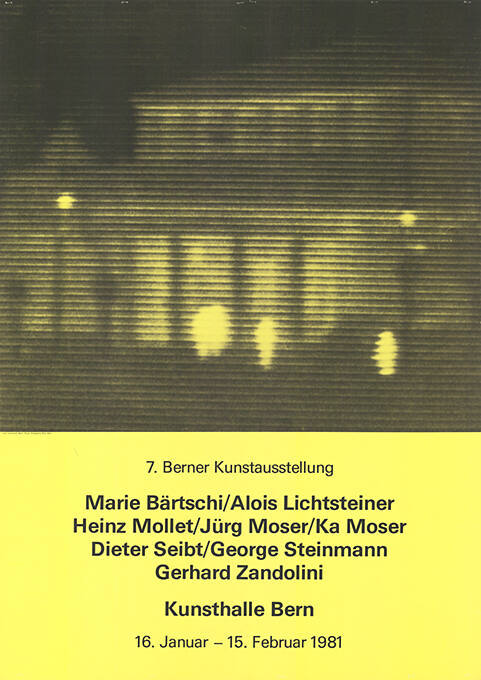 7. Berner Kunstausstellung, Kunsthalle Bern