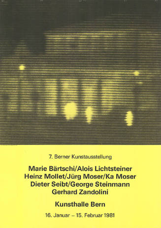 7. Berner Kunstausstellung, Kunsthalle Bern