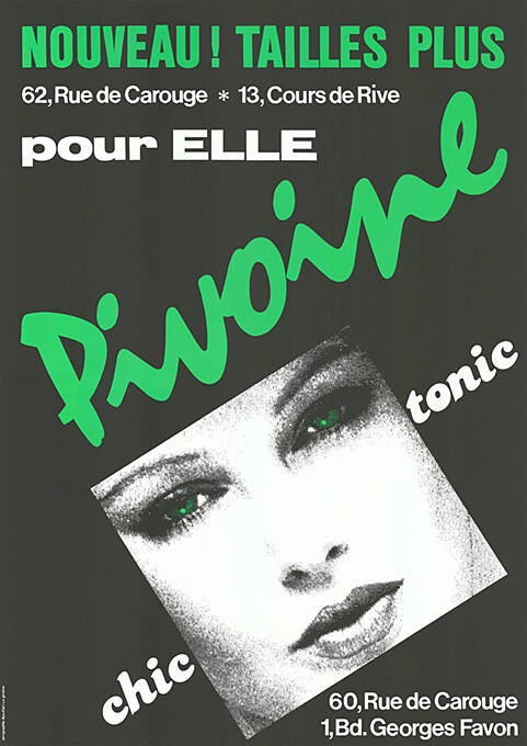 Nouveau! Tailles plus pour elle, Pivoine, Chic tonic