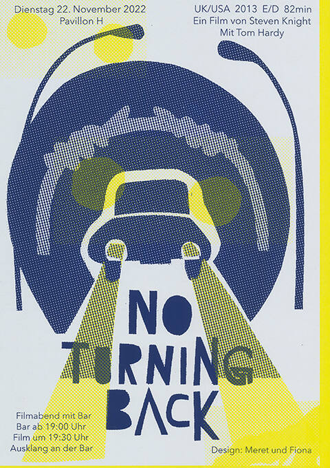 No Turning Back, Filmabend mit Bar, Schule für Gestaltung Basel