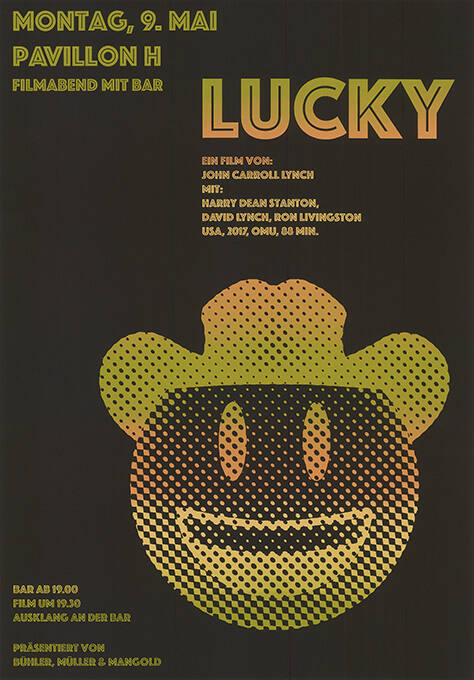 Lucky, Filmabend mit Bar, Schule für Gestaltung Basel