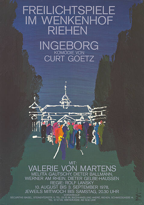 Ingeborg, Curt Goetz, Freilichtspiele im Wenkenhof Riehen