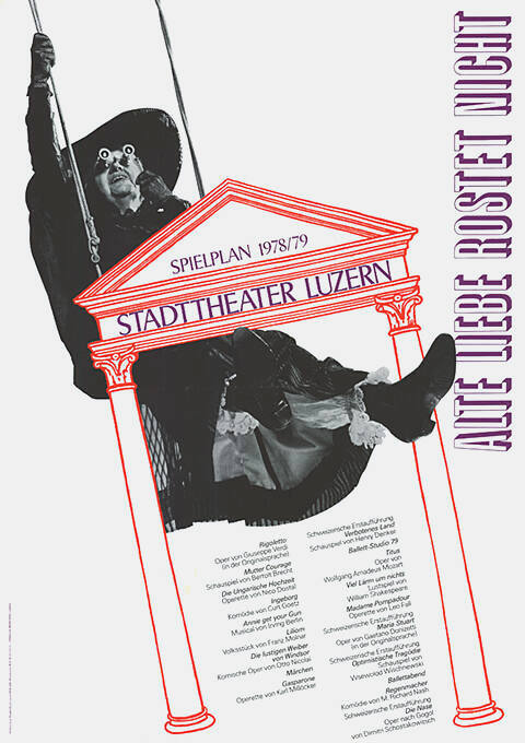 Alte Liebe rostet nicht, Spielplan 1978/79, Stadttheater Luzern