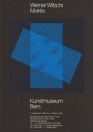 Werner Witschi, Moirés, Kunstmuseum Bern