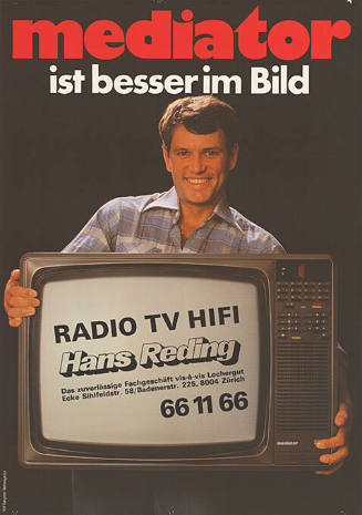 Mediator ist besser im Bild… Radio, TV, HIFI, Hans Redinger