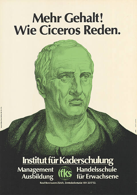 Mehr Gehalt! Wie Ciceros Reden. Institut für Kaderschulung, IFKS