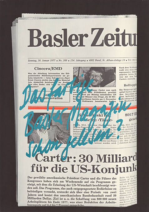 Basler Zeitung, Das farbige Basler Magazin schon gelesen?