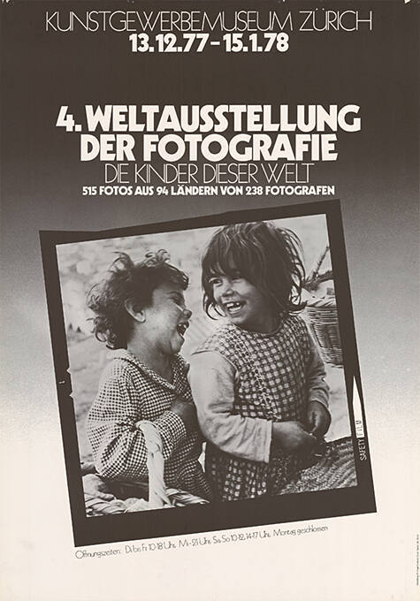 4. Weltausstellung der Fotografie, Die Kinder dieser Welt, Kunstgewerbemuseum Zürich