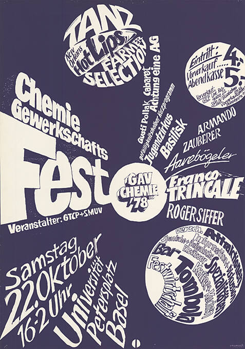 Chemie-Gewerkschaftsfest, Universität Basel