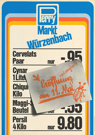 Perry Markt, Würzenbach, Eröffnung am 11. Mai