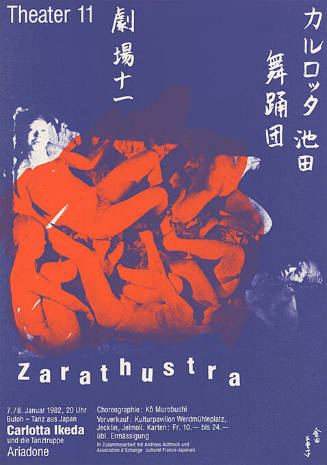 Zarathustra, Carlotta Ikeda und die Tanzgruppe Ariadone, Theater 11