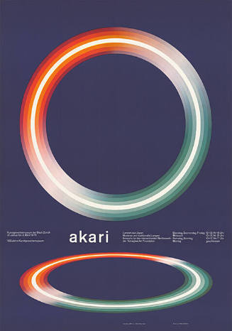 Akari, Lampen aus Japan, Kunstgewerbemuseum der Stadt Zürich