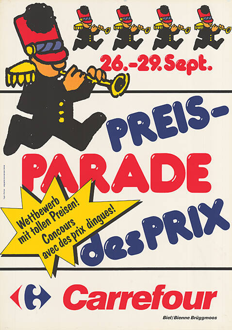 Preis-Parade, Parade des Prix, Carrefour, Biel / Bienne Brüggmoos