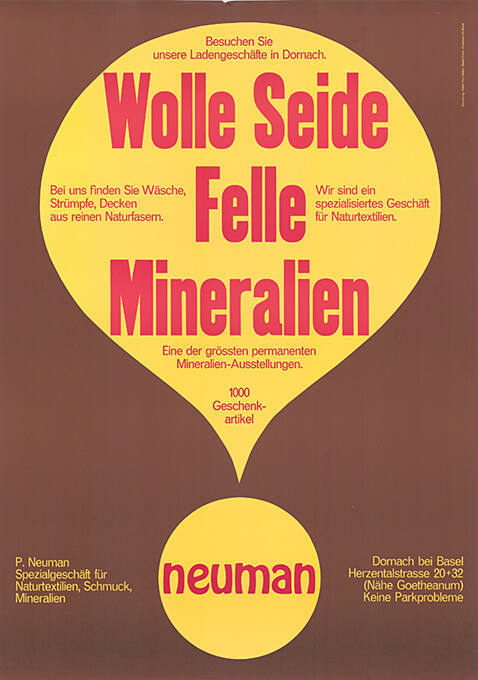 Wolle, Seide, Felle, Mineralien, Neuman