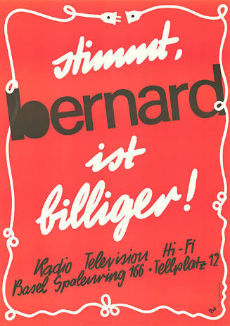 Stimmt, Bernard ist billiger!