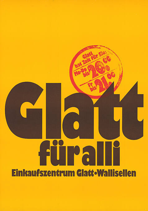 Glatt für alli, Einkaufszentrum Glatt-Wallisellen