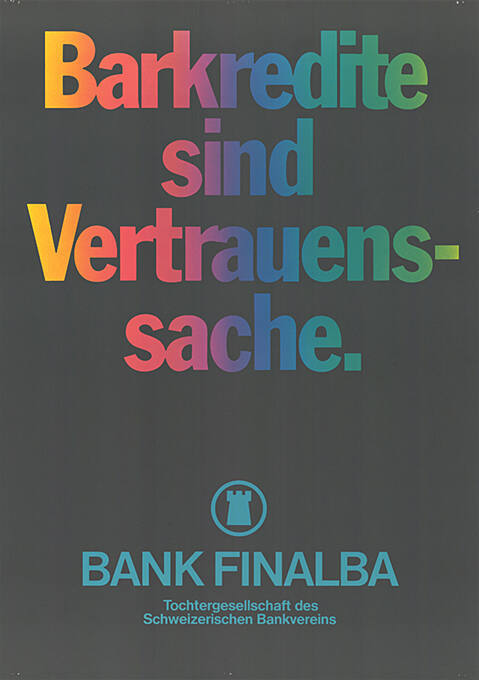 Barkredite sind Vertrauenssache, Bank Finalba