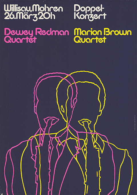 Doppelkonzert, Dewey Redman Quartet, Marion Brown Quartet, Mohren,  Willisau