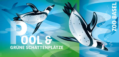 Pool & grüne Schattenplätze, Zoo Basel