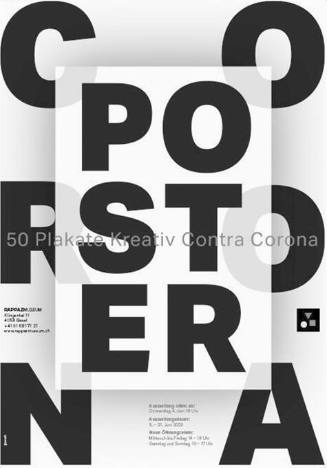 Corona Poster, 50 Plakate Kreativ Contra Corona, RappazMuseum