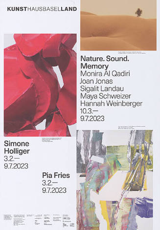 Nature. Sound. Memory, Simone Holliger, Pia Fries, Kunsthaus Baselland
