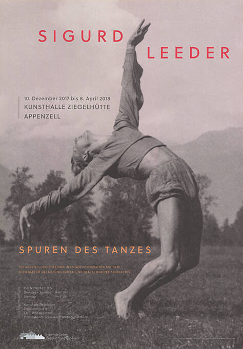 Sigurd Leeder, Spuren des Tanzes, Kunsthalle Ziegelhütte, Appenzell
