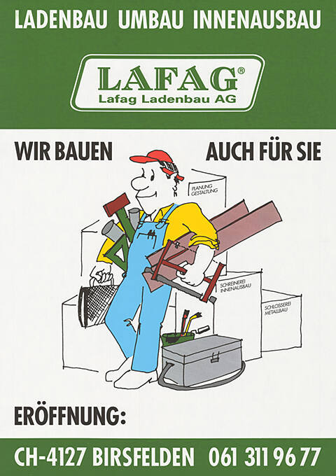 Ladenbau, Umbau, Innenausbau, Lafag Ladenbau AG