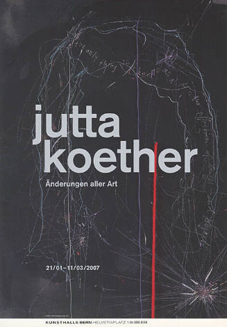 Jutta Koether, Änderungen aller Art, Kunsthalle Bern