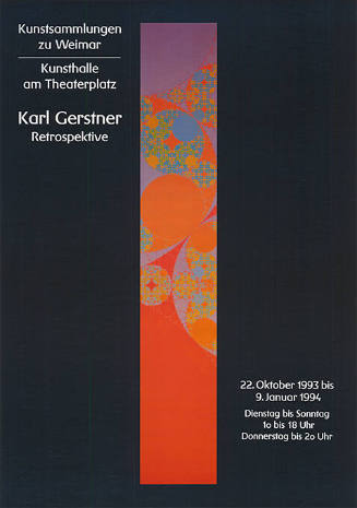 Karl Gerstner, Retrospektive, Kunstsammlungen zu Weimar, Kunsthalle am Theaterplatz