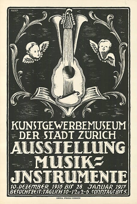 Ausstellung Musikinstrumente, Kunstgewerbemuseum der Stadt Zürich