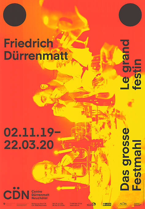 Friedrich Dürrenmatt, Das grosse Festmahl, Le grand festin, Centre Dürrenmatt Neuchâtel