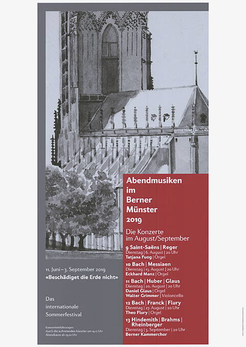 Abendmusiken im Berner Münster