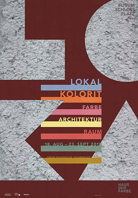 Lokal Kolorit, Farbe, Architektur, Raum, Forum Schlossplatz, Aarau