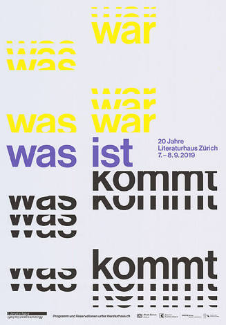 Was war, was ist, was kommt, 20 Literaturhaus Zürich