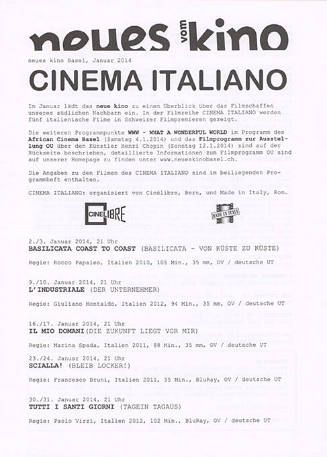 Cinema Italiano, Neues Kino