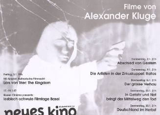 Filme von Alexander Kluge, Neues Kino