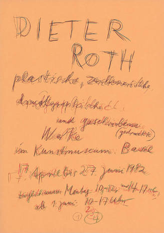 Dieter Roth, Kunstmuseum Basel