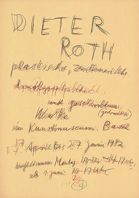 Dieter Roth, Kunstmuseum Basel