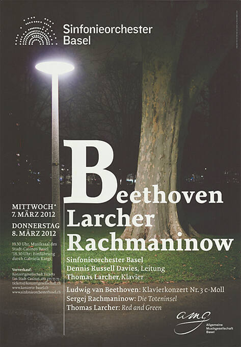 Beethoven, Larcher, Rachmaninow, Sinfonieorchester Basel