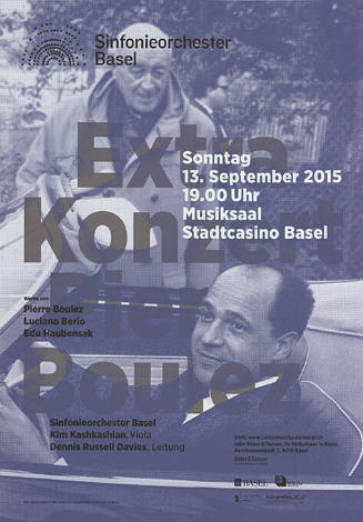 Extrakonzert Pierre Boulez, Sinfonieorchester Basel