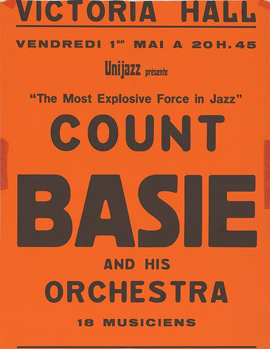 Count Basie and his Orchestra, Victoria Hall, Genève