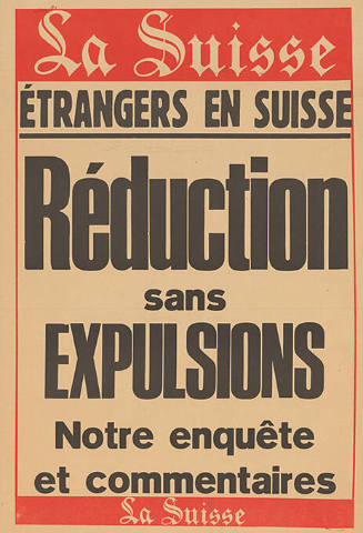 La Suisse, Reduction sans expulsions