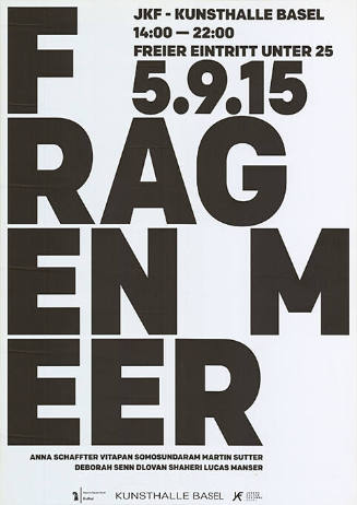 Fragen Meer, Kunsthalle Basel, JKF