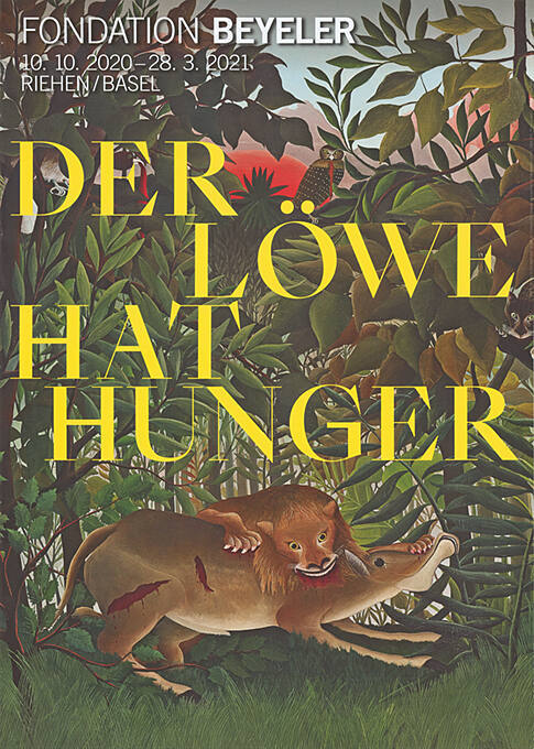 Der Löwe hat Hunger, Fondation Beyeler