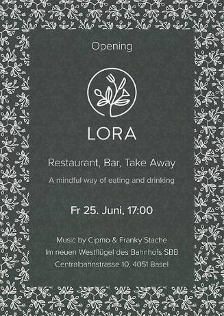 Opening, Lora Restaurant, Bar, Take away