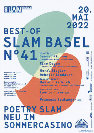 Slam Basel Nº 41, Poetry Slam neu im Sommercasino