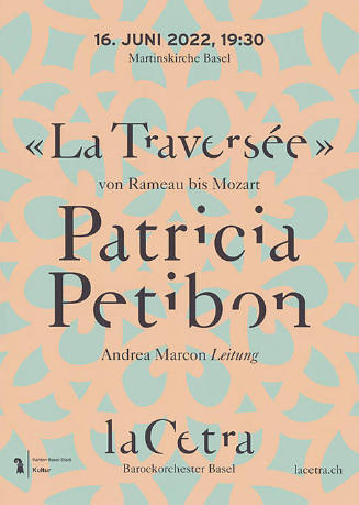 «La Traversée», Patricia Petitbon, La Cetra, Martinskirche Basel